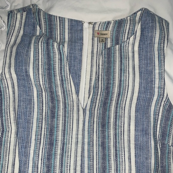 New tags CREMIEUX. Linen shift dress Women’s size Medium 10 - Picture 7 of 8